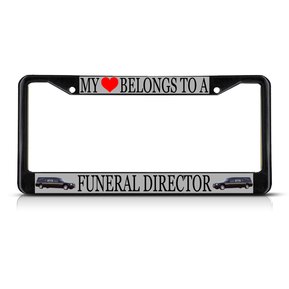 FUNERAL DIRECTOR STYLE 2 PROFESSION Metal License Plate Frame Tag