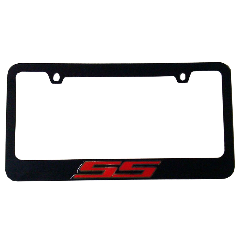 CHEVY CAMARO SS LICENSED 3D Logo Raised Letters Zinc Black License